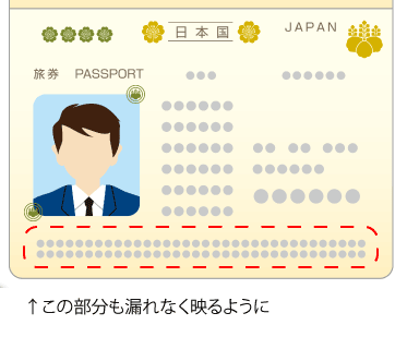 パスポート撮影見本