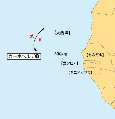 カーボベルデ地図sp