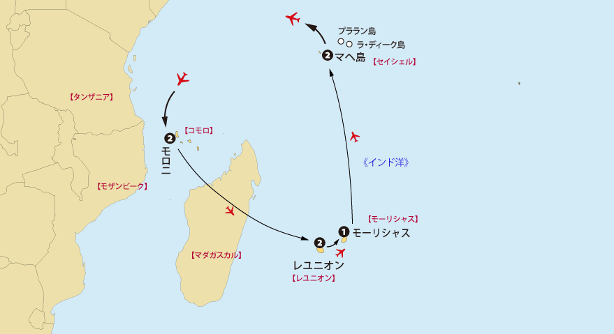 インド洋４カ国地図pc