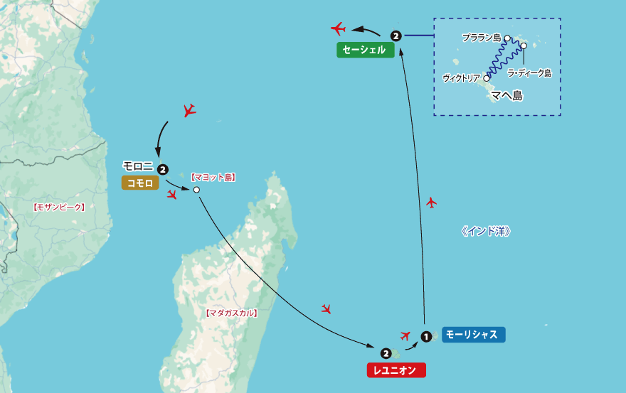 インド洋４カ国地図pc