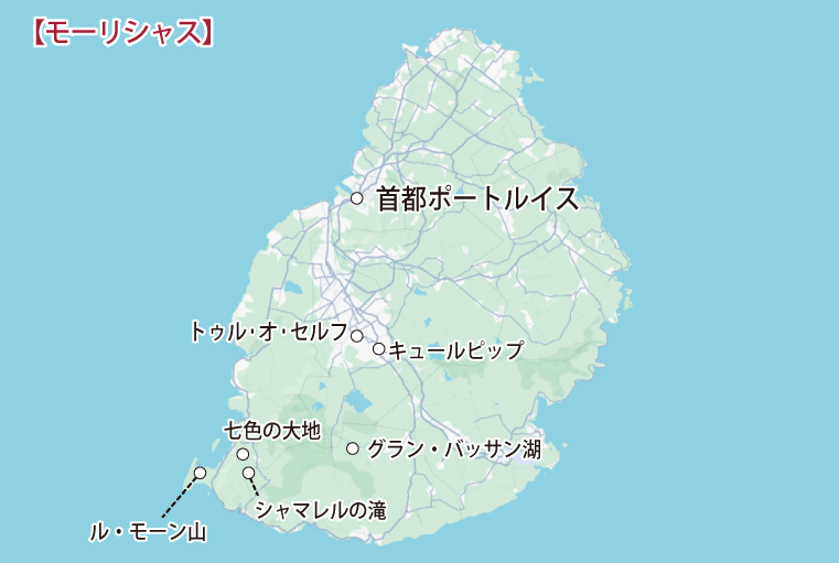 モーリシャス地図