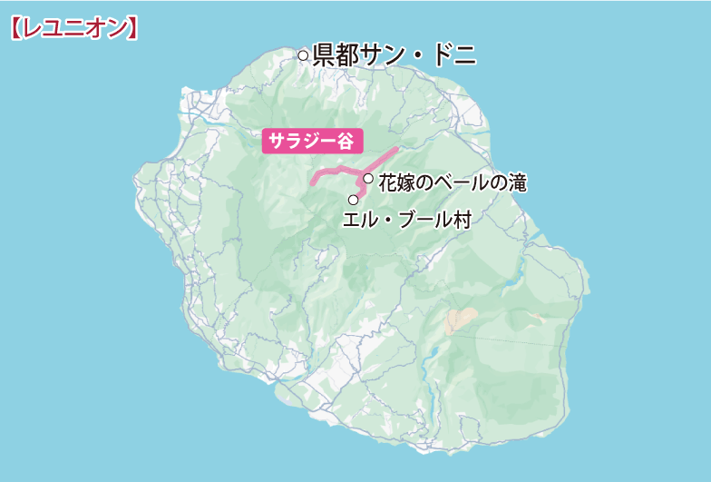 レユニオン地図