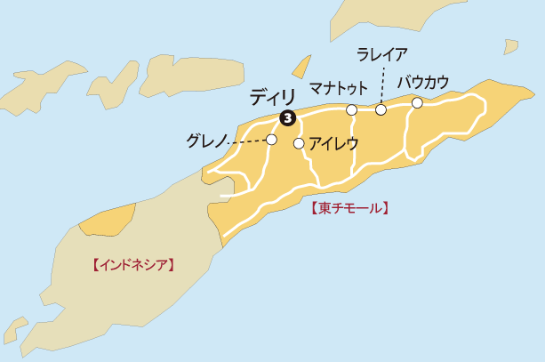 東ティモール地図