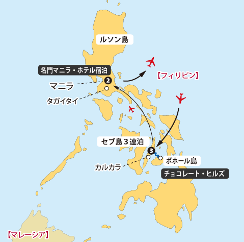 フィリピン６日間地図sp