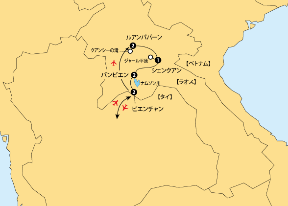 ラオス地図pc