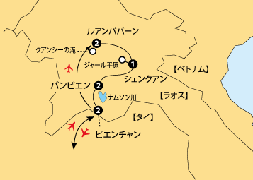 ラオス地図sp