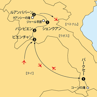 タートルアン祭とラオス地図sp