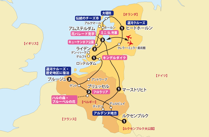 グランドベネルクス地図