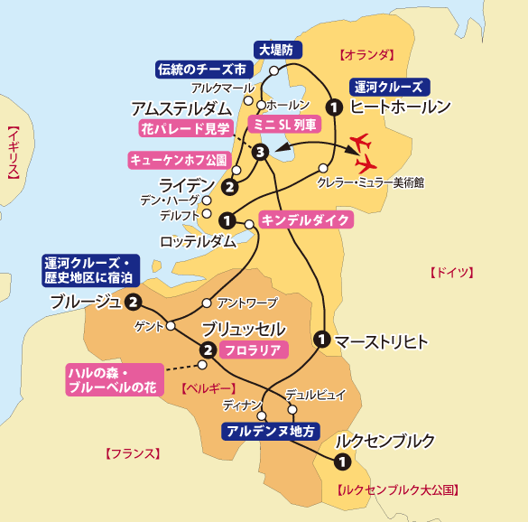 グランドベネルクス地図