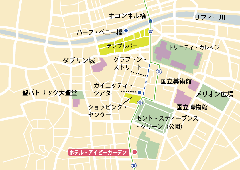 ダブリン地図