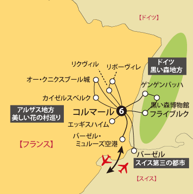 コルマール滞在地図sp