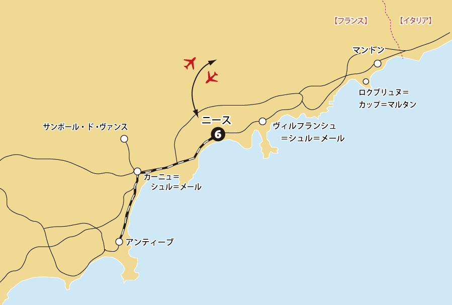 南仏プロヴァンスとコート・ダジュール地図pc