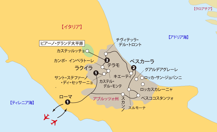 アブルッツォ地図pc