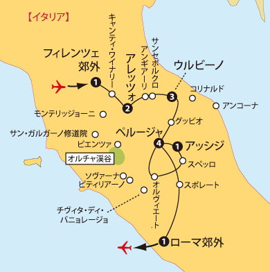 中部イタリア地図sp