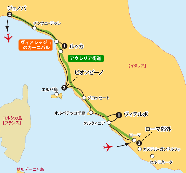 トスカーナ・エルバ地図sp