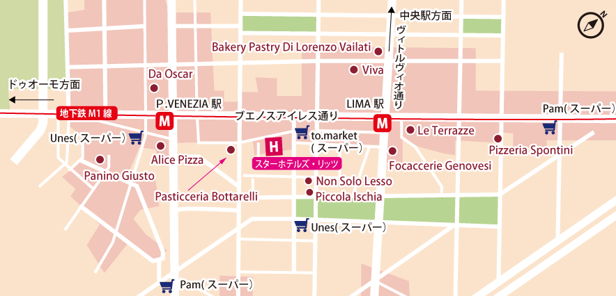 ホテル周辺マップ