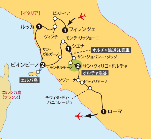 トスカーナ・エルバ地図sp