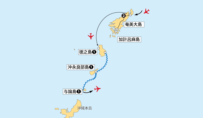 奄美群島地図