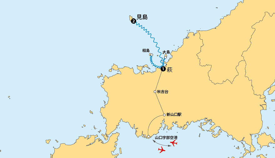 萩諸島地図