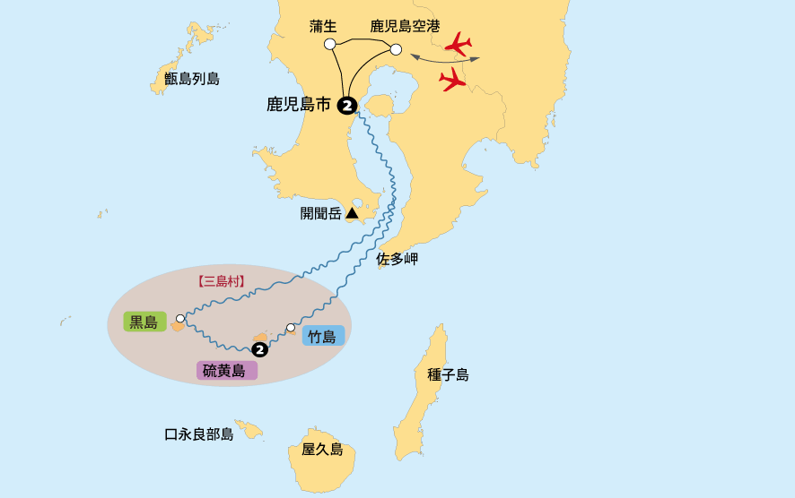 三島３島巡り地図pc