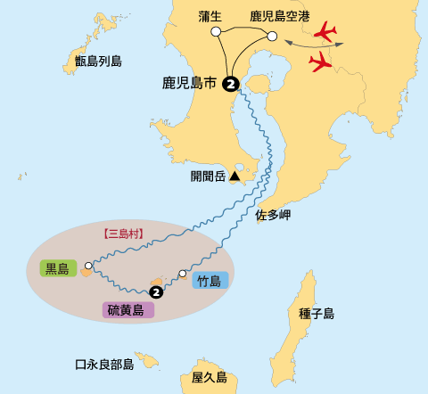 三島３島巡り地図sp