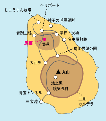 青ヶ島詳細地図