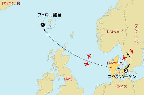 フェロー諸島地図