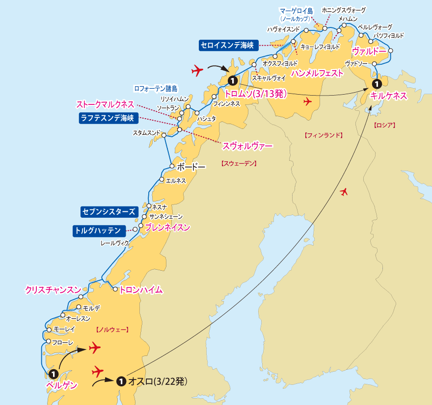 ハヴィラ・ヴォヤージュクルーズ地図