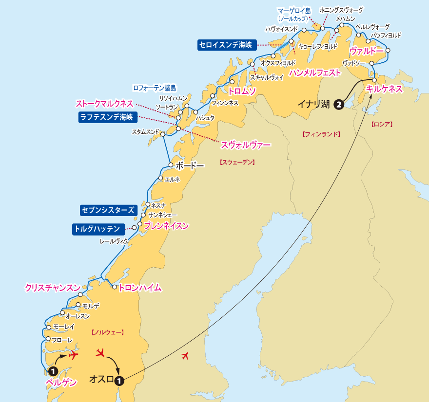 ハヴィラ・ヴォヤージュクルーズ地図