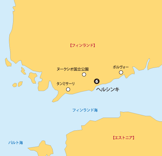 ヘルシンキ滞在地図