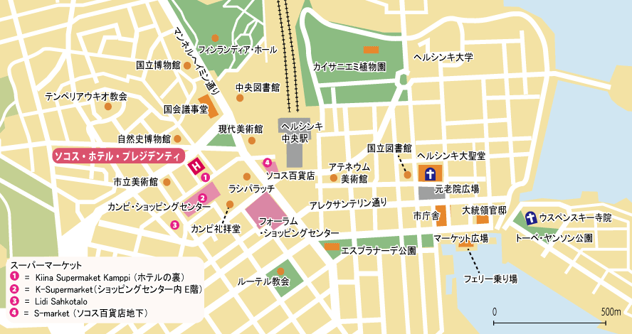 ヘルシンキ地図