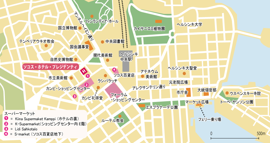 ヘルシンキ地図