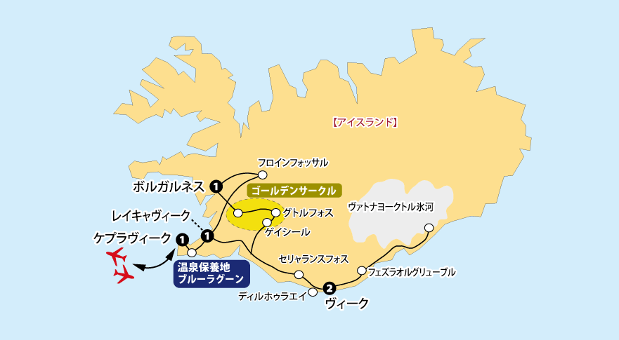 アイスランド拡大地図pc