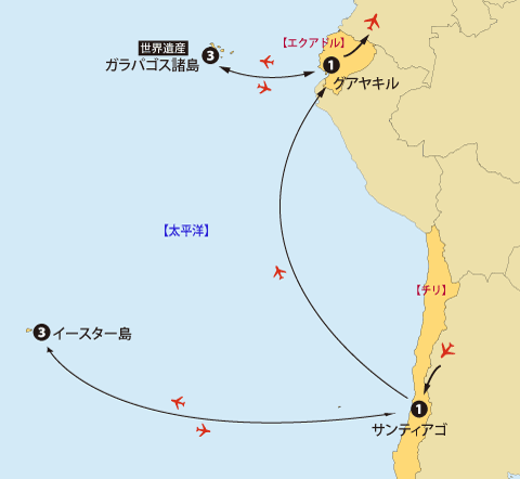 イースターガラパゴス地図sp