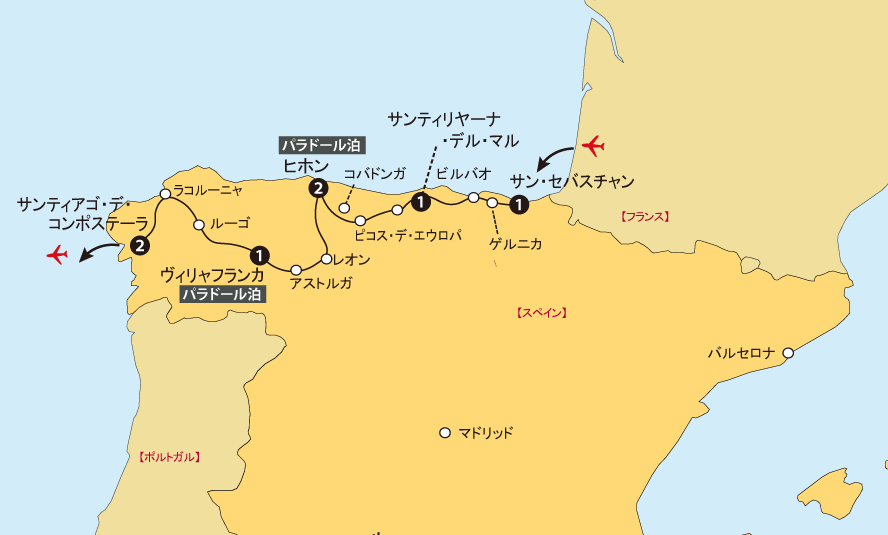 ピレネーハイキング地図pc