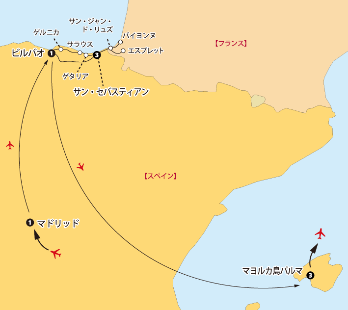 マヨルカ・サン・セバスティアン地図sp