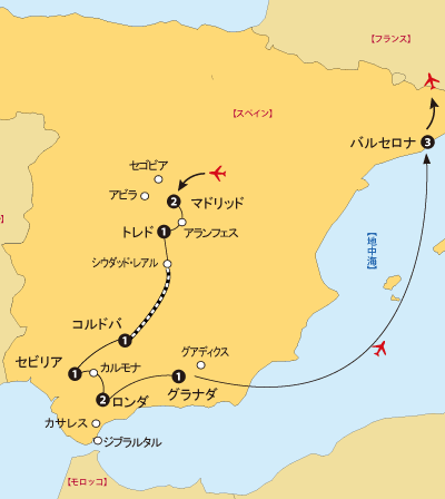 魅惑のスペイン地図sp