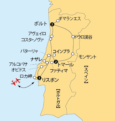 ポルトガル10地図sp