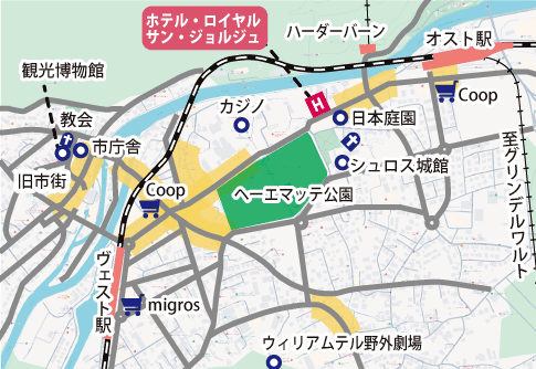 ホテル周辺地図