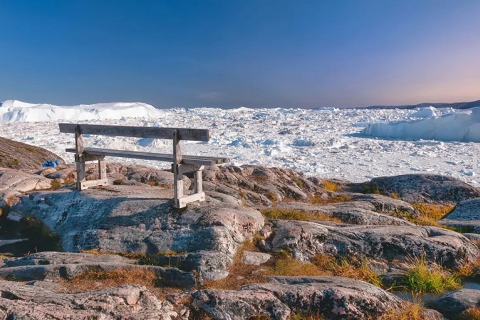 氷山展望ベンチ