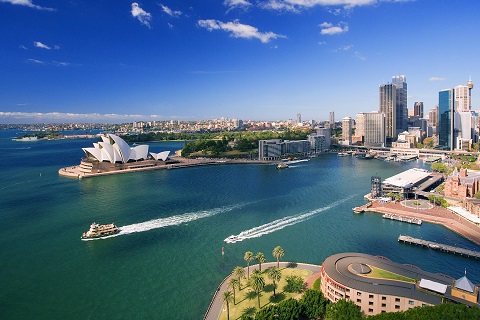 オペラハウスとシドニー港