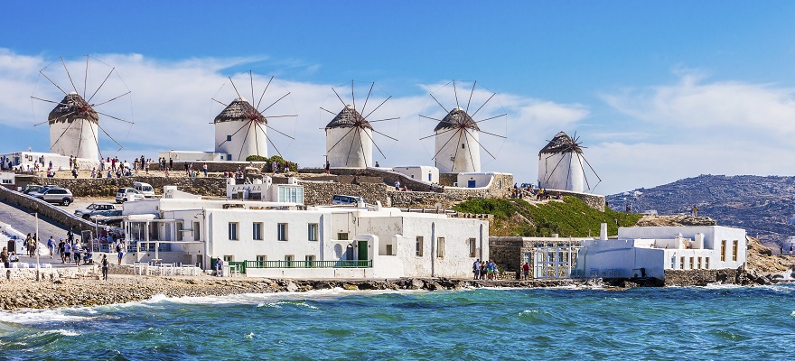 ミコノス島の風車