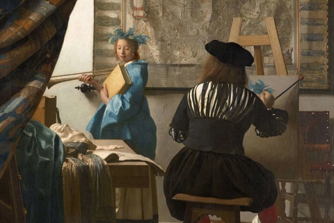 フェルメール「絵画芸術」美術史美術館