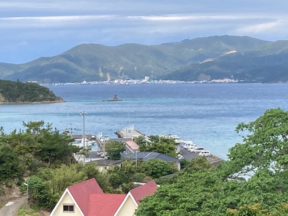 加計呂麻島から見た古仁屋港